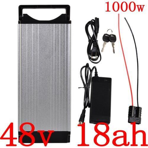 48V Rear Rack eBike Battery 48V 18Ah Lithium Batteries 48V 13AH 15Ah 18Ah Electric Bicycle Battery for 48V 500W 750W 1000W motor