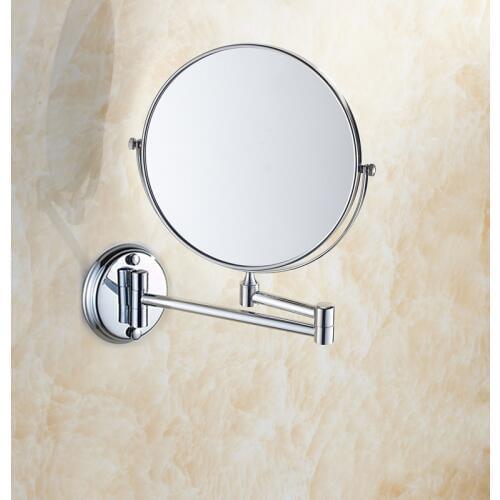 BAKALA Dual Makeup mirrors 1:1 and 1:3 magnifier Copper Cosmetic Bathroom Double Faced Bath Mirror wall mirror BR-6738
