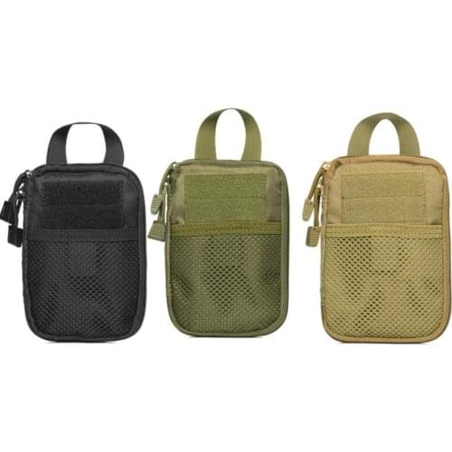 By DHL 50pcs 1000D Nylon Tactical Bag Outdoor Military Waist Fanny Pack Phone Key Mini Tools Waterproof Sport Hunting Pouch