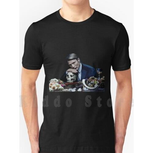 Hannibal T Shirt Men Cotton Cotton S-6Xl Mads Mikkelsen Hannibal Lecter