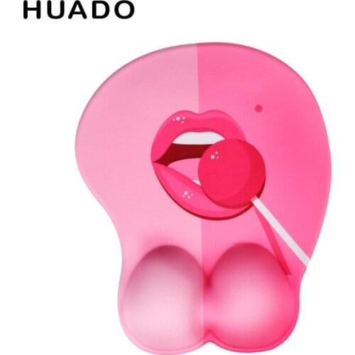 Gel Mouse Pad with Wrist Rest Non Slip Silicone Bottom Comfortable Soft Durable Hand Pad for Office/Home/Gamer