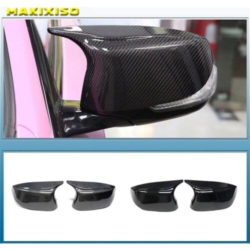 Car Side Glossy Painted Styling Rearview Mirror Cover Caps Bright Black for Infiniti Q50 Q60 Q70 SQ50 XQ30 2014-2020