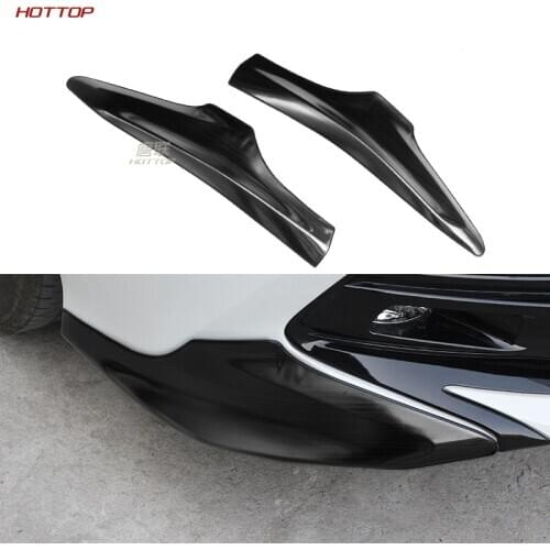 HOTTOP For Camry 2018 2019 front corner cover bumper lip corner decoration ornaments strips Car style 2PCS Stainless steel