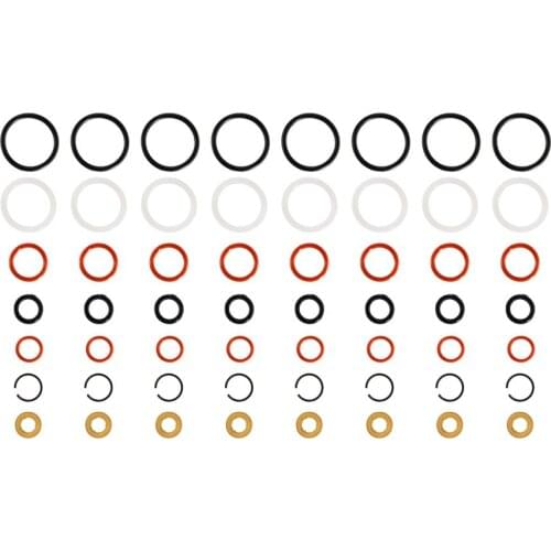 8 Sets Car Diesel Fuel Injector Rubber O-Ring Seal Kit for Ford Powerstroke 7.3L 1994-2003 CM-5010 Auto Replacement Accessories