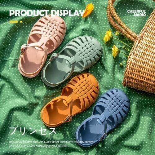 Summer Children Sandals Women Girls Toddler Soft Non-slip Princess Shoes Kids Korean Style Beach Shoes Boy Casual Roman Slippers