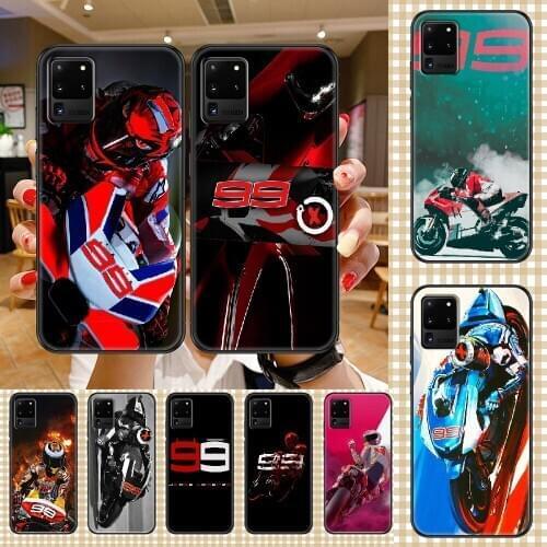 Jorge Lorenzo Moto Gp 99 Phone case For Samsung Galaxy Note 4 8 9 10 20 S8 S9 S10 S10E S20 Plus UITRA Ultra black art Etui 3D