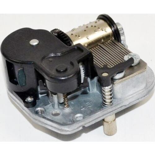 DIY music box mechanism with on-off rotary switch