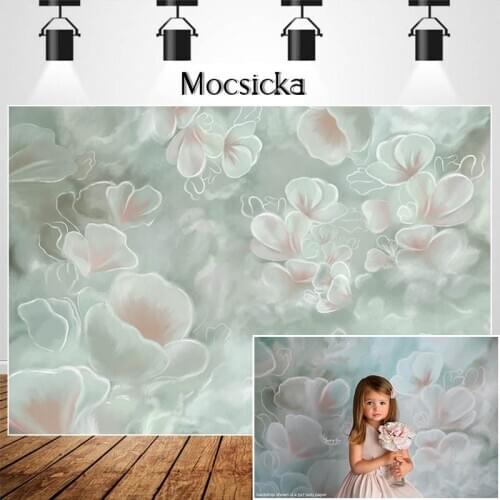 MOCSICKA Floral Pregnancy Photos Photography Backdrops Vintage Flowers Chirldren Birthday Background Photo Studio Props Supplies