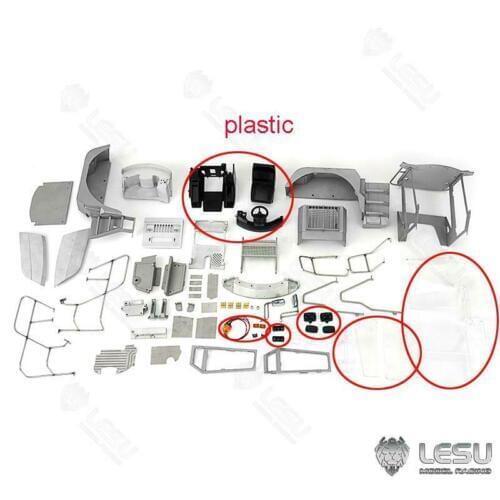 Metal Cabin Set Operating Room for 1/15 LESU L574Z Loader Model Upgraded