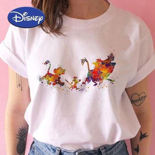 Disney The Lion King Aesthetic Print Vogue T Shirt Simba Hakuna Matata Womens shirt Summer T shirt Young Happy Style Clothes