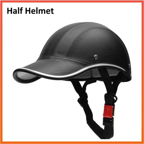 Motorcycle Bike Scooter Half Helmet Baseball Cap Style Safety Hard Hat Open Face Lightweight Designed Helmet Fit For Men Women