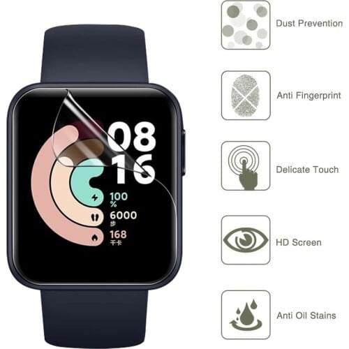 Soft Protector For Xiaomi Mi Watch Lite Protective Film Cover Protection For Xiaomi Redmi Watch Screen Protector Accessories