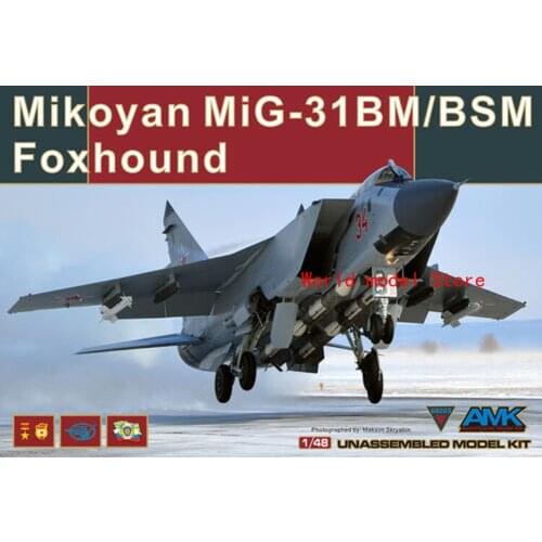AMK 88003 1/48 Mikoyan MIG-31 BM/BSM Foxhound Plastic Model Building Kit