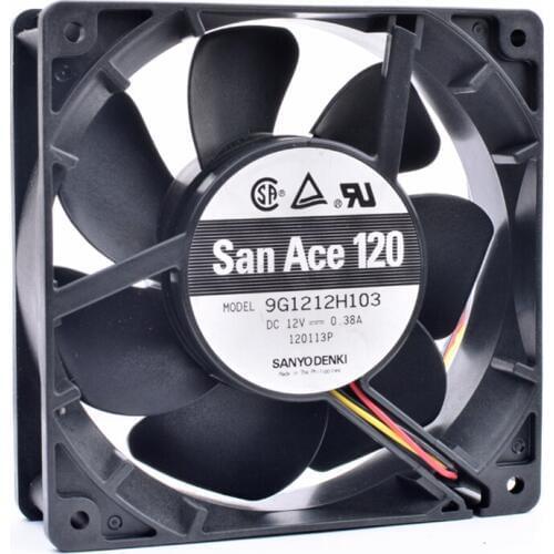 Original 9G1212H103 12cm 120x120x38mm 12V 0.38A 12038 large air volume cabinet cooling fan