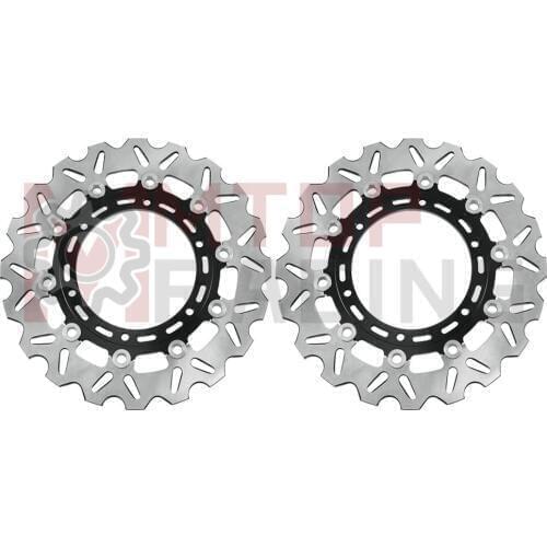 Front Brake Disc Pair for Yamaha YZF600 R6 1999-2002 YZF1000 R1 1998-2003 Brake Rotors 2001 2002