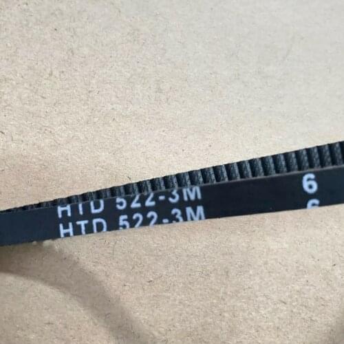1Pc HTD522-3M-6 Length 522mm Width 6mm 174 Teeth 3M Timing Rubber Closed-Loop Belt 522-3M Free Shipping