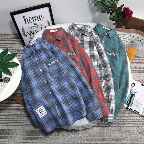 100% Cotton Flannel Mens Plaid Shirt Slim Fit 2021 Spring Autumn Male Brand Casual Long Sleeved Shirts Soft Comfortable XXL