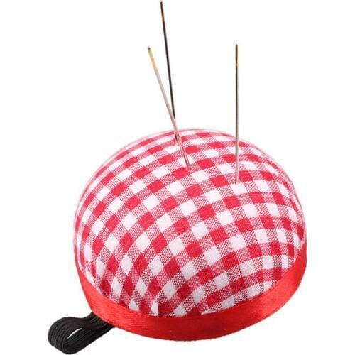 Ball Shaped Sewing Needle Pin Cushion DIY Cross Stitch Tool Pincushions With Elastic Wrist Belt Sewing Accessories AA8510