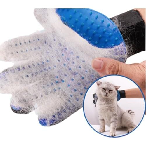 Pet Glove Dogs Cat Grooming Products Silicone Cats Brush Comb Gloves Dog Combs For Pets Bath Clean Massage Hair Remover Brush