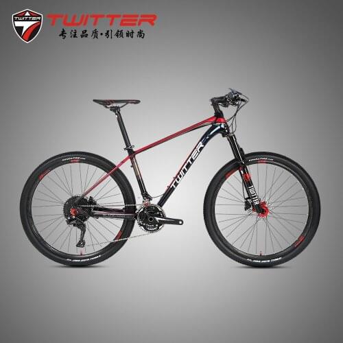 TWITTER BLACKHAWK-M8000-22/33Speed PRO Wire Control Air Fork Aluminum Mountain Bike Hydraulic Disc Brake Off-road Mountain Bike