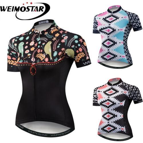 Weimostar Brand Short Sleeve Cycling Jersey Women Tops MTB Bike Jersey Ropa Ciclismo Downhill Bicycle Shirt Cycling Clothing