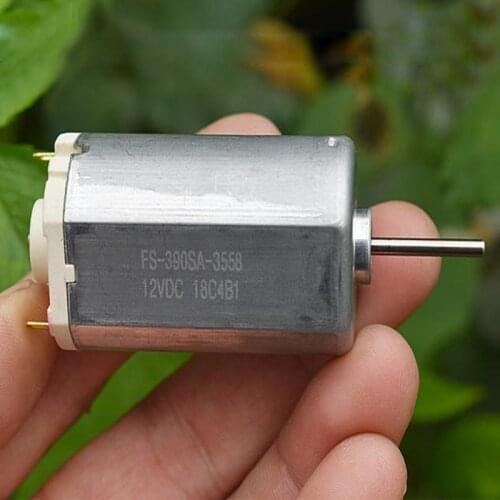 1pcs DC 3V-12V 6V 9V FS-390SA-3558 Motor High Speed 15000RPM 0.4A High Power Strong Magnet for Auto Car Spare Parts Flat Type