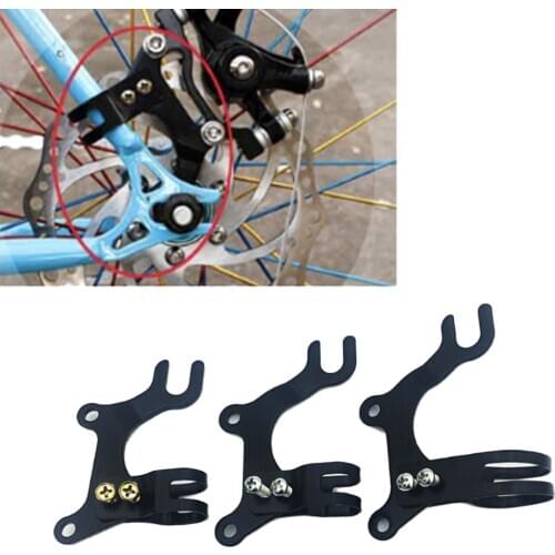Mountain Bike Disc Brake Adapter Bicycle Bracket Adapter Switch Holder Black 160-22MM Rear / 160-31MM Front