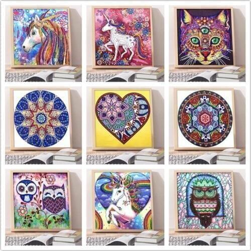 Diamond Cross Stitch/5D DIY Special Diamond Animal Flower Diamond Embroidery / Sticker Mosaic