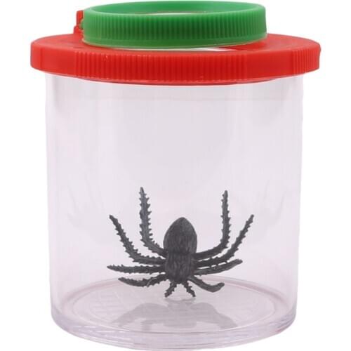 Insects Small Animal Magnifier Glass Cylindrical Spider Educational Toy Plastic Bottle Insects Viewer Observation New Arrivals