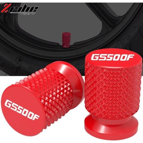 For Suzuki GS500F 2003 2004 2005 2006 2007 2008 2009 GS 500 F Motorcycle Tire Valve Air Port Stem Cover Cap Plug CNC Aluminum