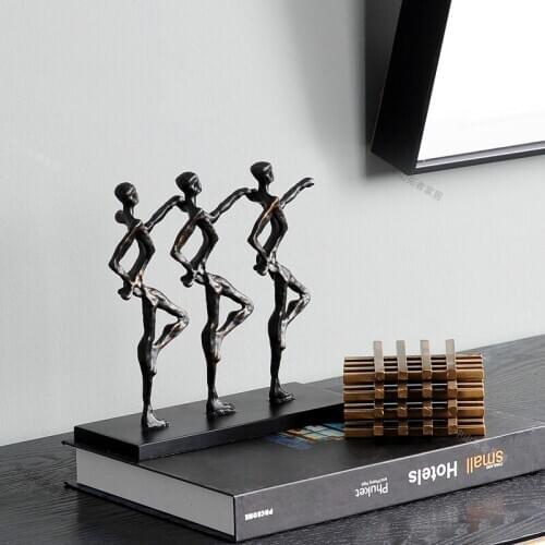 Home Accessories Nordic Character Ornaments Model House Soft Decorations Study Desk Three-person Sculpture