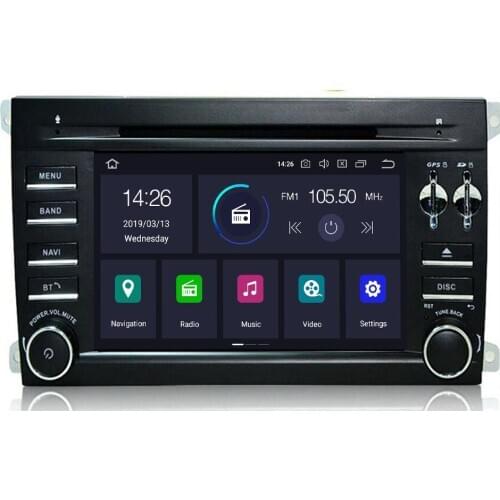 !IPS! 2 Din Android 10 8 core Car DVD Multimedia Player GPS Navigation for Porsche Cayenne 2003-2010 Radio fm stereo Head unit