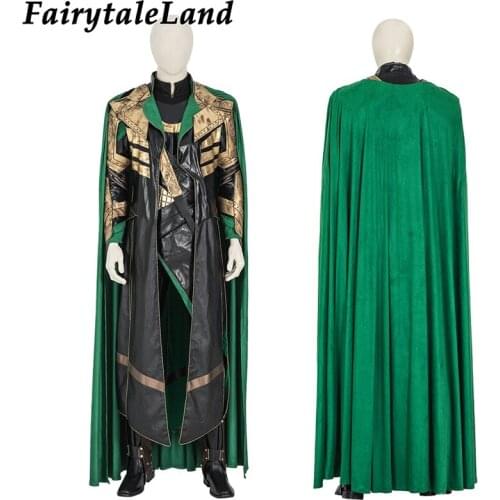 Loki Season One Cosplay Costume God Of Lie Role-playing Clothing Fancy Halloween Carnival Outfit Full Set With Boots