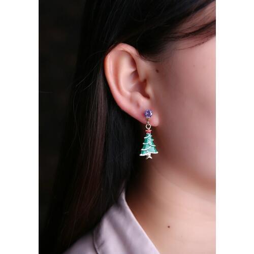 Cute Christmas Earrings Santa Snowman Christmas Tree Bell Earring Holiday Gifts for Womens Ladys fast shipping 2017 New Arrival
