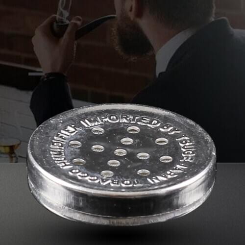 28mm Mini Aluminum Alloy Cigar Humidor Humidifier Round Tobacco Sponge Humidifying Box Cigar Smoking Moisturizing Accessories