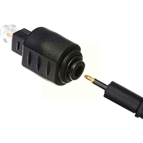 Mini Optical Audio Adapter 3.5MM Female Jack To Digital Male DVD For Toslink For Amplifier Player Toslink Plug