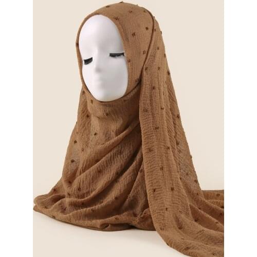 2021 Fashion Newest Solid Color Pompon Pattern Lurex Shawls Wraps Hijabs Ripple Scarf 20Colors 10pcs/lot