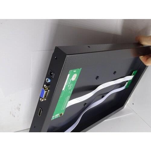 EDP Controller board + Metal alloy back cover case box VGA HDMI-compatible kit for N156BGA 1366x768 Panel screen 15.6" DIY