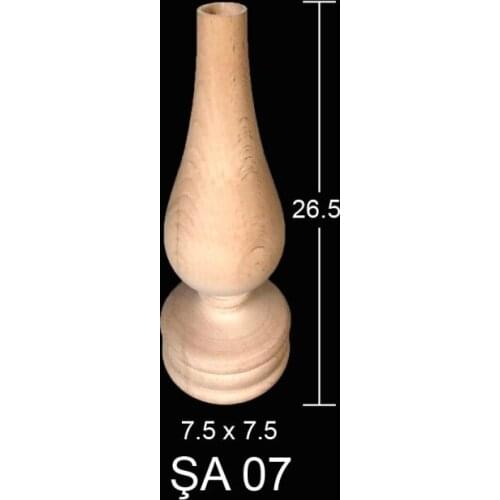 ŞA07 Gas Lamp Candle Holder, Can Be Painted Mdf Candle Holder