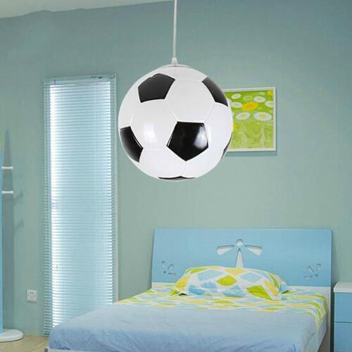 Football pendant light for creative children bedroom lights balcony LED lamp drop light E27 bedroom lampshade dinner room foyer