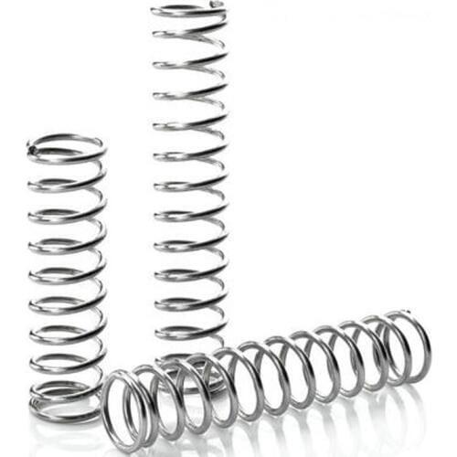 10pcs 0.3 Wire Diameter Stainless steel Compression springs Y-type Pressure spring 4mm Outside diameter 5-50mm Length