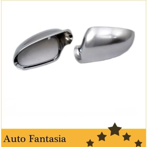 R Line Style Silver Matt Chrome Side Mirror Cap Replacement for Volkswagen Jetta MK5 - Free Shipping