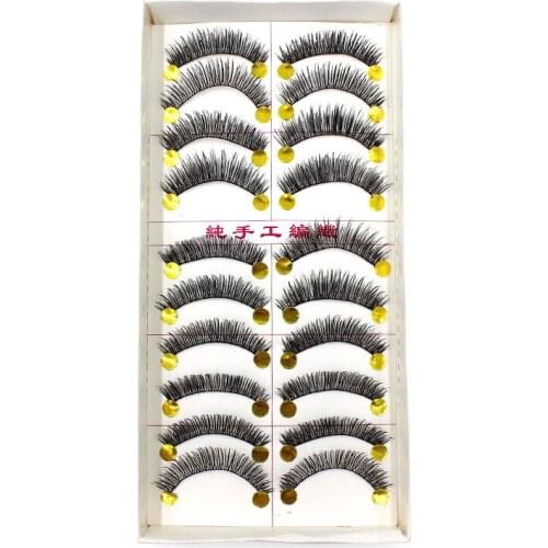 10 pair Professional False Eyelashes Maquiagem Eyelashes Eye Lashes Natural False Eyelashes Make