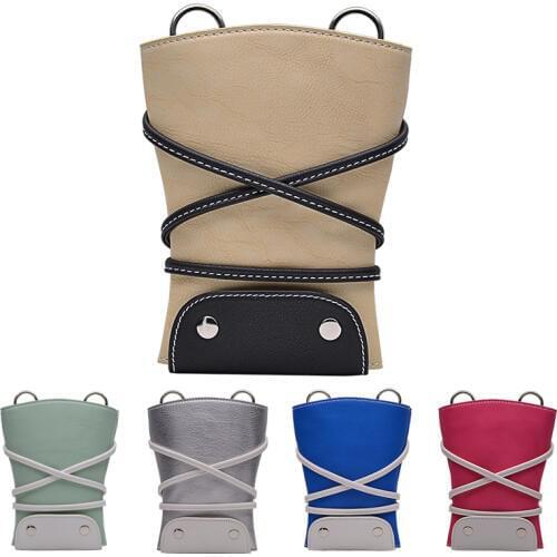 Hairdresser PU Leather Barber Scissor Bag Salon Hairdressing Holster Pouch Case Holder Hair Styling Tools Waist Shoulder Belt