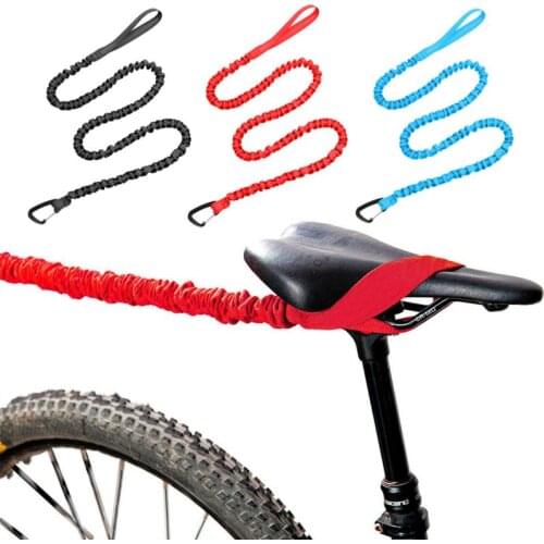 Child Bike Tow Rope Stretch Bungee Cord Pull Behind Attachment Compatible With Hooks Road Mountain MTB Bicycle Bike Accessories