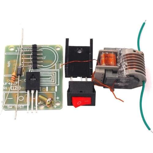 15KV High Frequency DC High Voltage Arc Ignition Generator Inverter Boost Step Up 18650 DIY Kit U Core Transformer Suite 3.7V