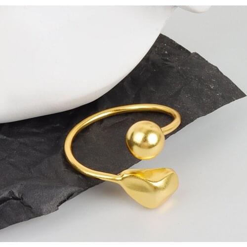 VENTFILLE 925 Sterling Silver RingsFrosted Beads Geometric Round Bead Ring Jewelry Ring Gift