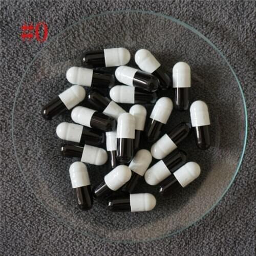 0# 1000pcs High Quality 0 Size Refillable Hard Gelatin Empty Capsules, Hollow Gelatin Capsules ,Joined or Separated Capsules