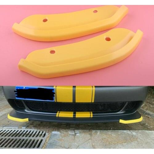 1 Pair Car Yellow Front Bumper Lip Spoiler Splitter Protector Fit for Dodge Challenger SRT Scat Pack 2015 2016 2017 2018-2020