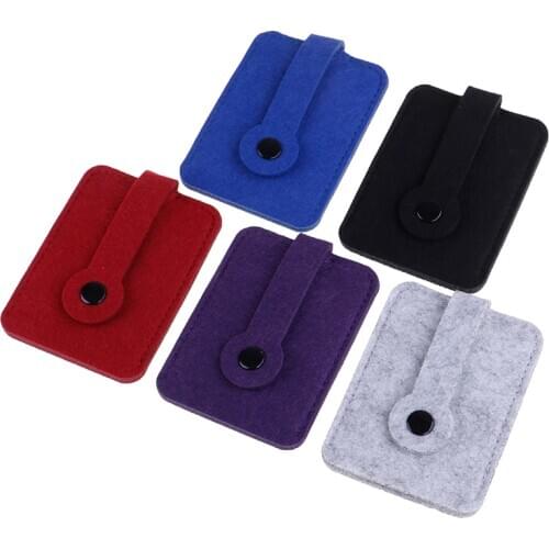1PCS Hot Car Key Wallet Men Women Woolen Felt Keychain Holder Case Bag Pocket Purse Keys Organizer Pouch
